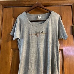 Scoop neck Harley Davidson tshirt